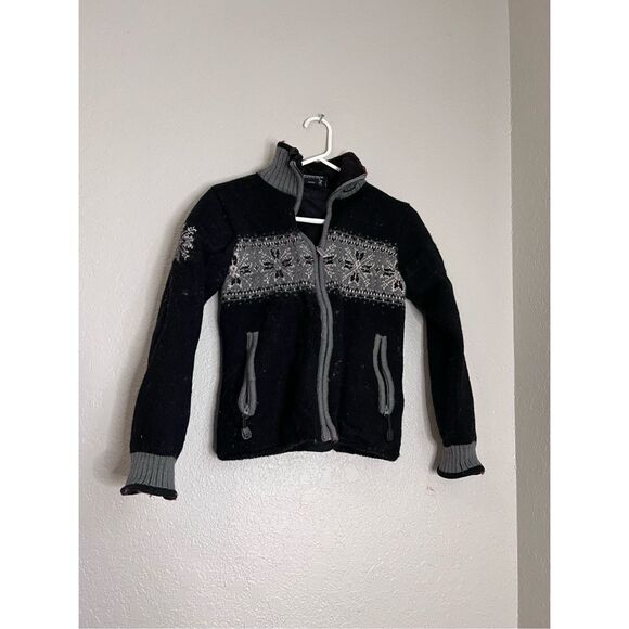 Icewear Iceland girls  Size M Wool Full Zip Nordic sweater jacket lined - Picture 1 of 6